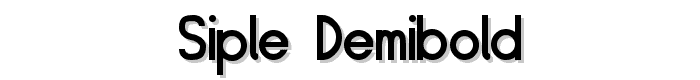 Siple DemiBold font